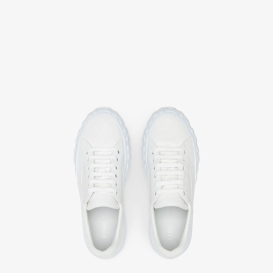 White leather low-tops - 4