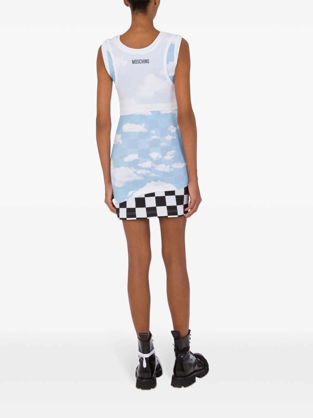layered tank top dress - 3