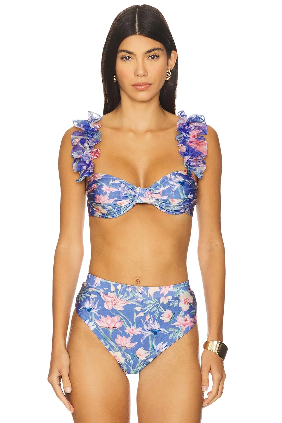 Amaryllis Flutter Bikini Top - 1