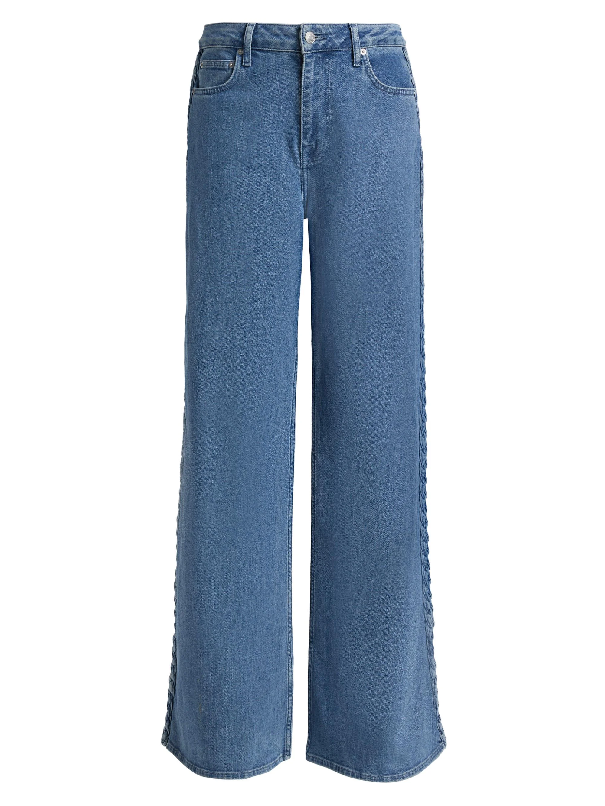 Women's Booker Braided Relaxed-Fit Jeans - Bondi - 1