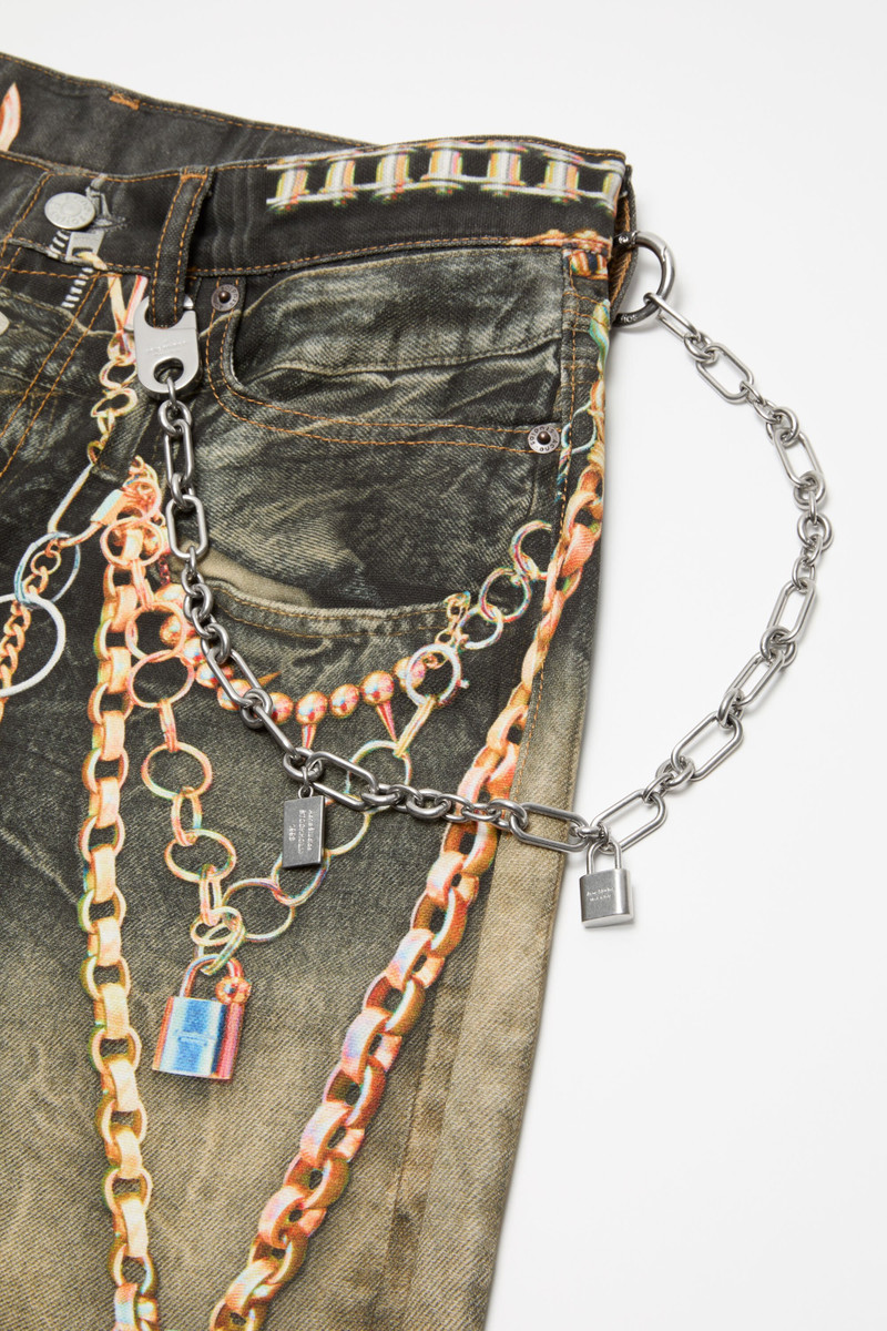 Acne Studios Padlock chain - Year of the Horse - Vintage silver outlook