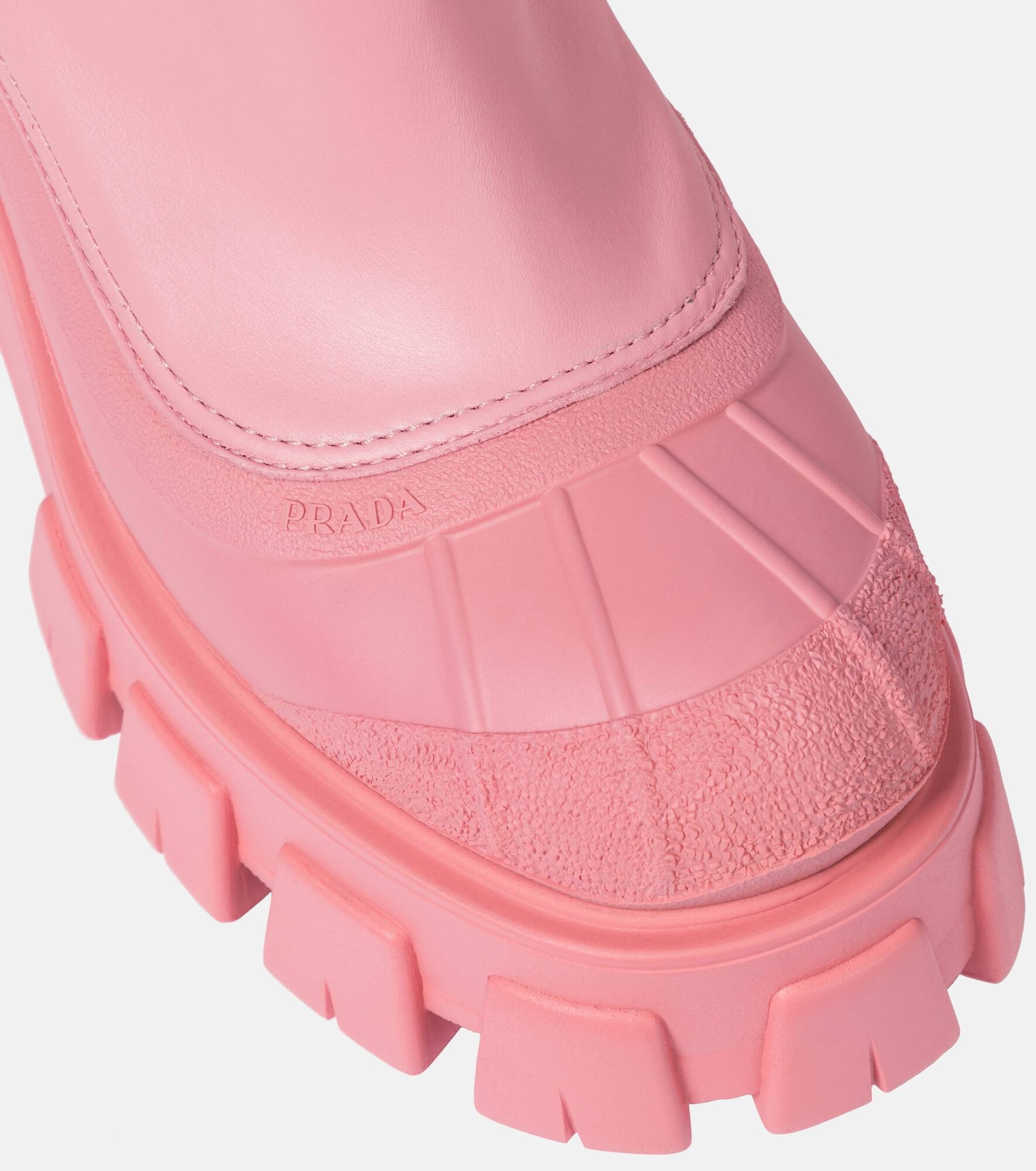 Monolith shearling-lined leather boots - 6