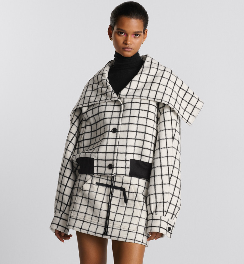 Bomber Jacket with Oversized Collar 2