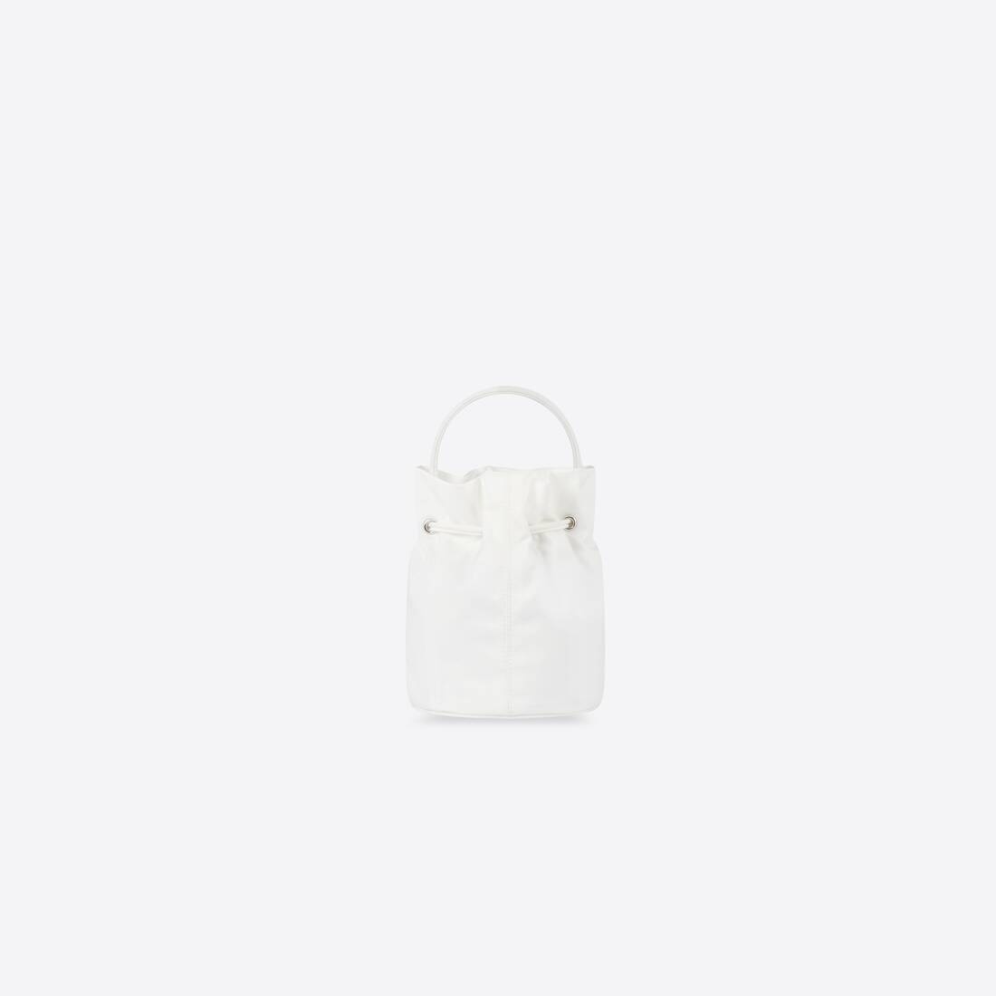 Women's Wheel Xs Drawstring Bucket Bag in White - 2