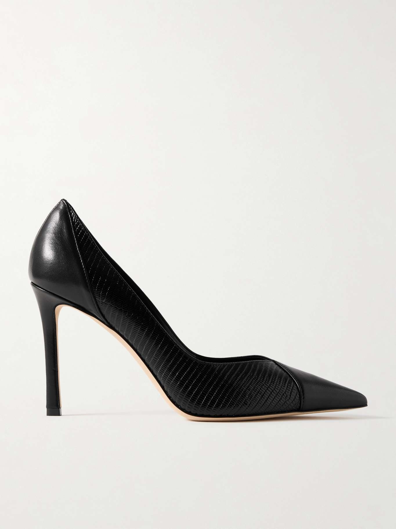 Cass 95 lizard-effect and smooth leather pumps - 1