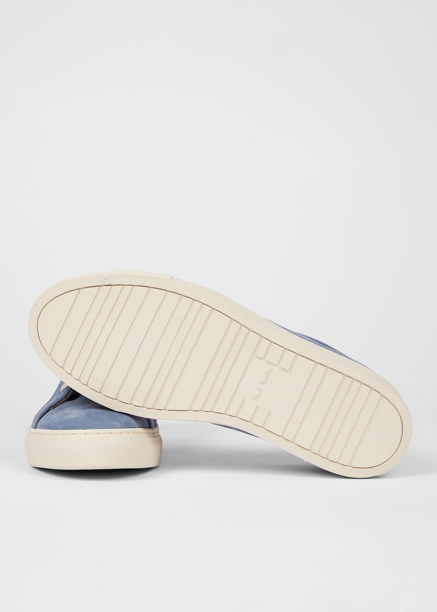 Light Blue Nubuck 'Basso' Trainers - 4