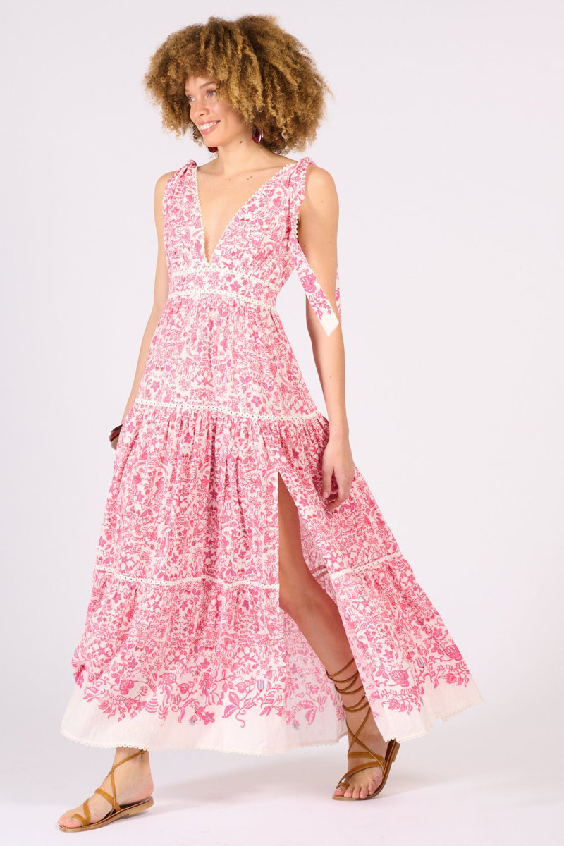 Long Dress Perla - Pink Tiare 3