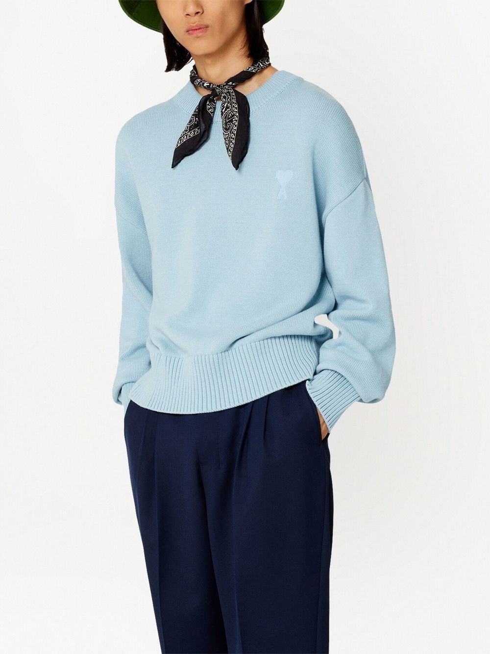 Ami de Coeur crew-neck jumper - 4