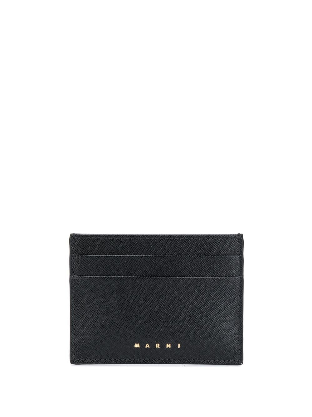 logo-debossed cardholder - 1