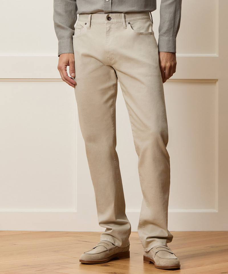 TODD SNYDER Straight Fit 5-Pocket Chino outlook