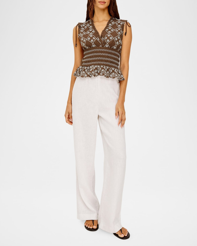Rails Rizzo Embroidered Cotton Top outlook