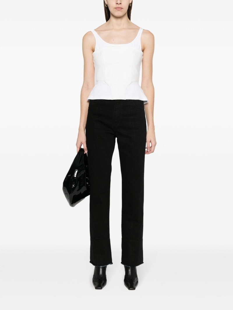 Victoria Beckham high-waist straight-leg jeans outlook