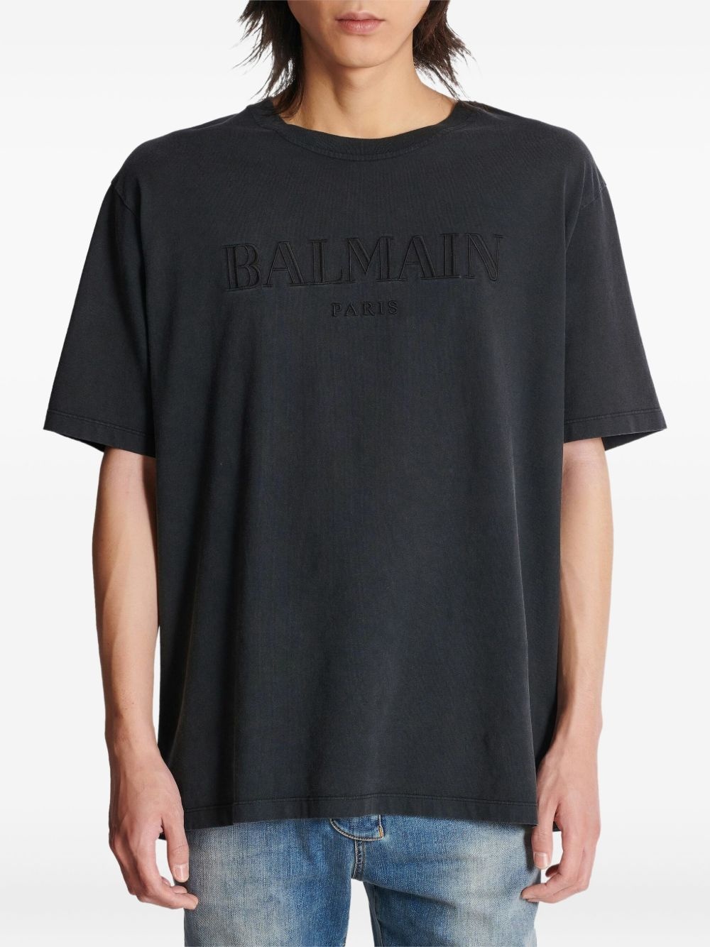 logo-embroidered T-shirt - 5