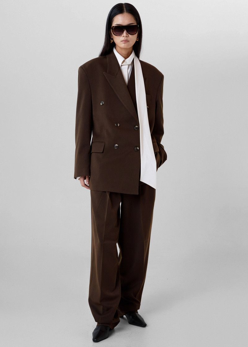 Vester Pleated Trousers - Brown 9