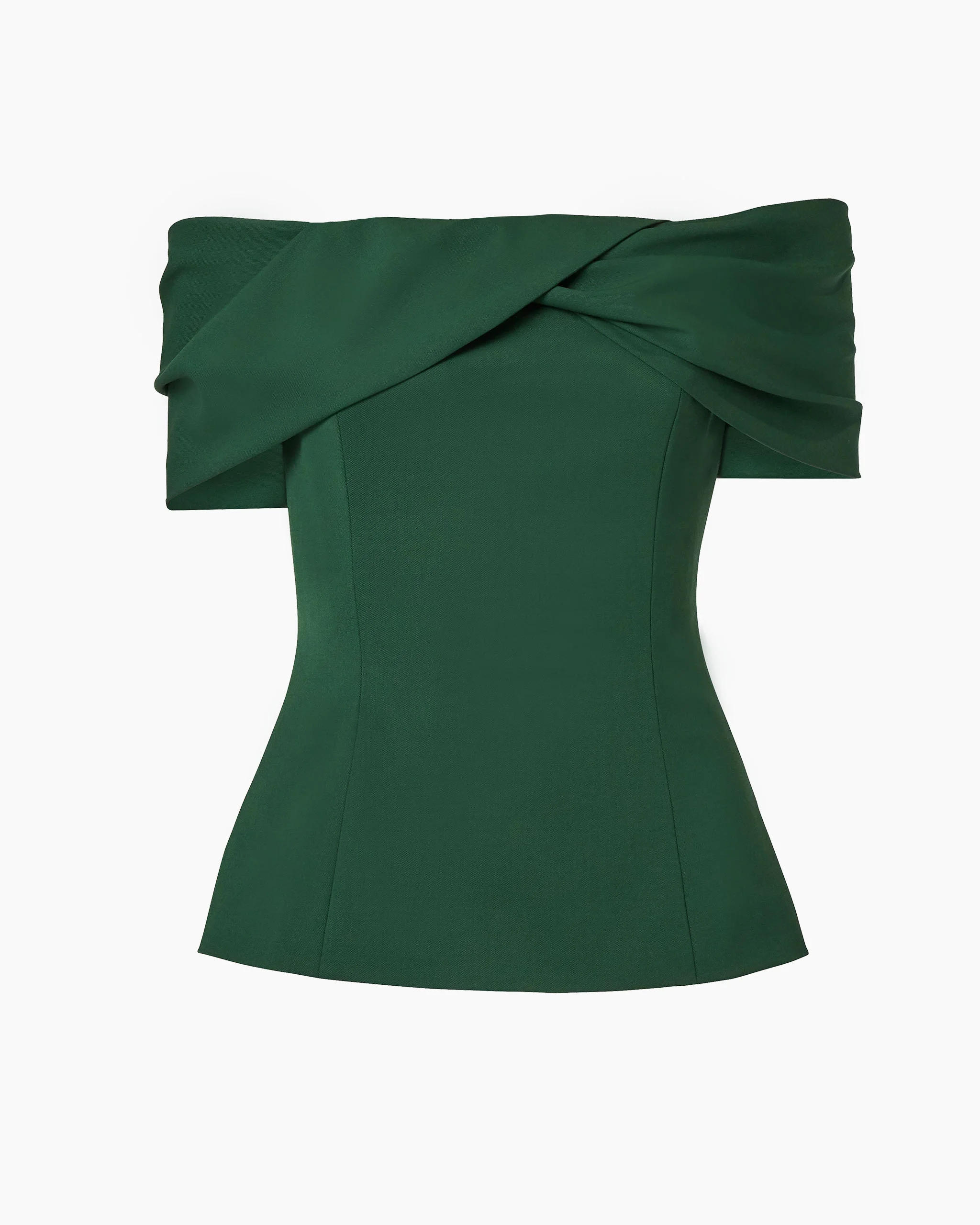 Draped Off-Shoulder Top - 1