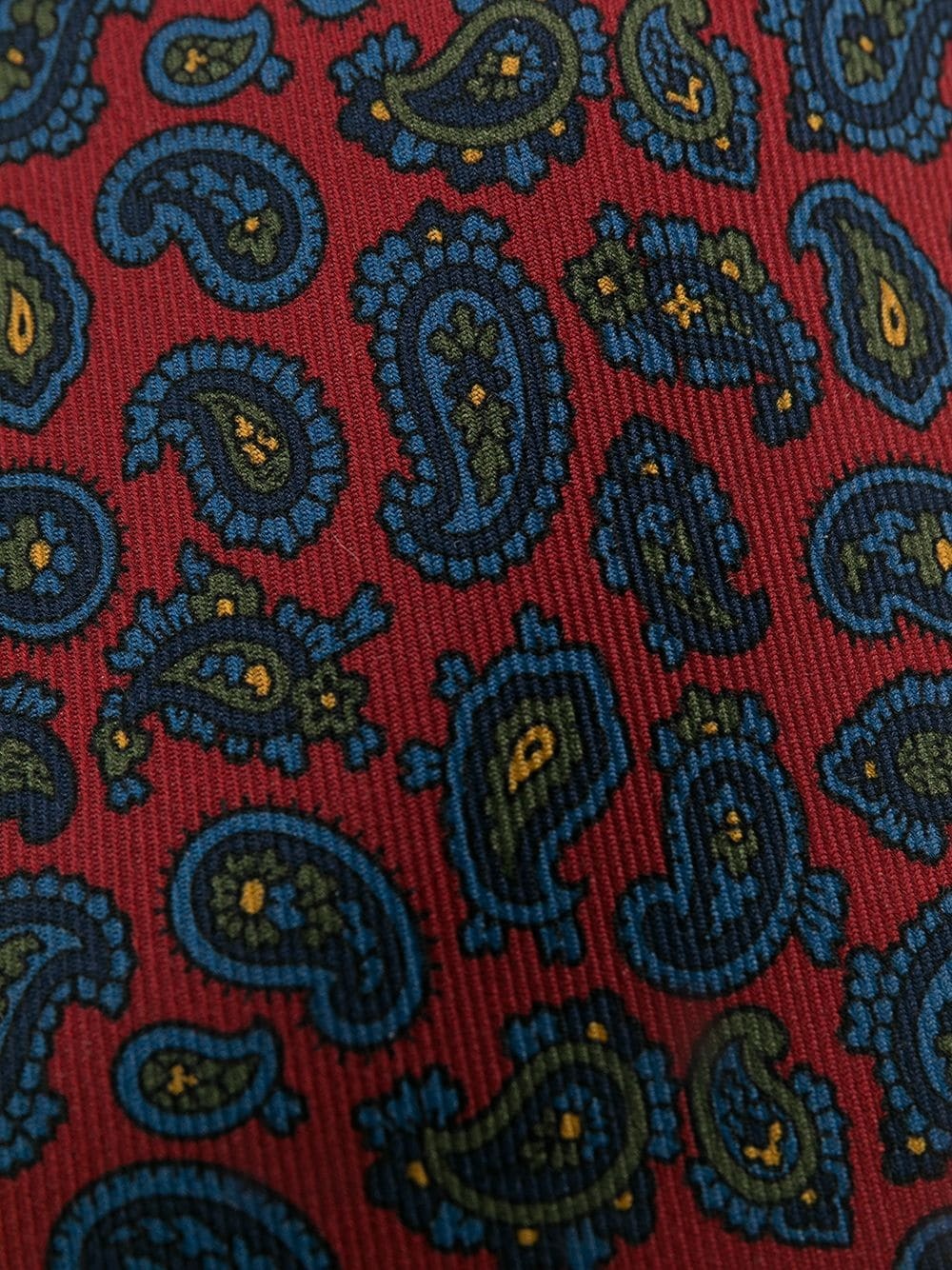 paisley-print silk tie - 2