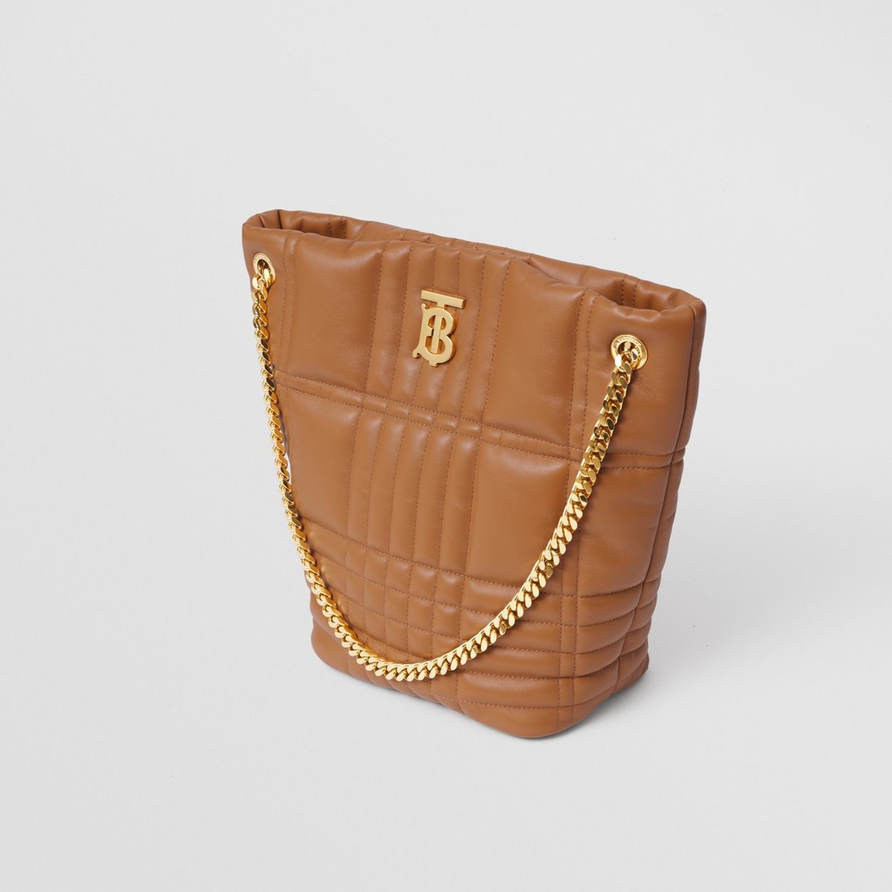 Burberry Medium Quilted Lambskin Lola Bucket Bag