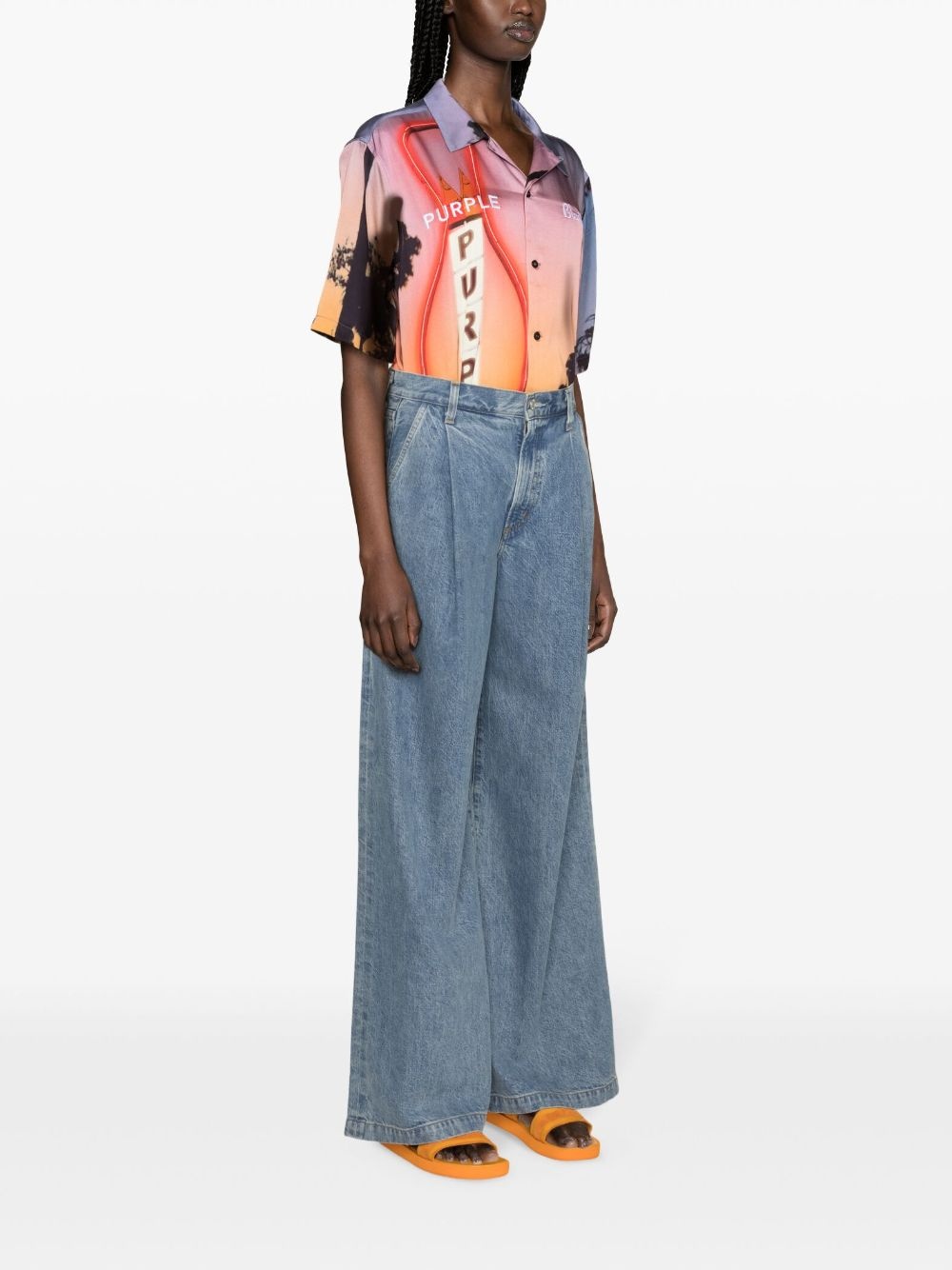 Ellis mid-rise wide-leg jeans - 3