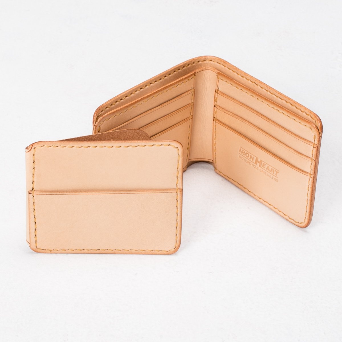 IHG-035 Calf Folding Wallet - Black or Tan - 4