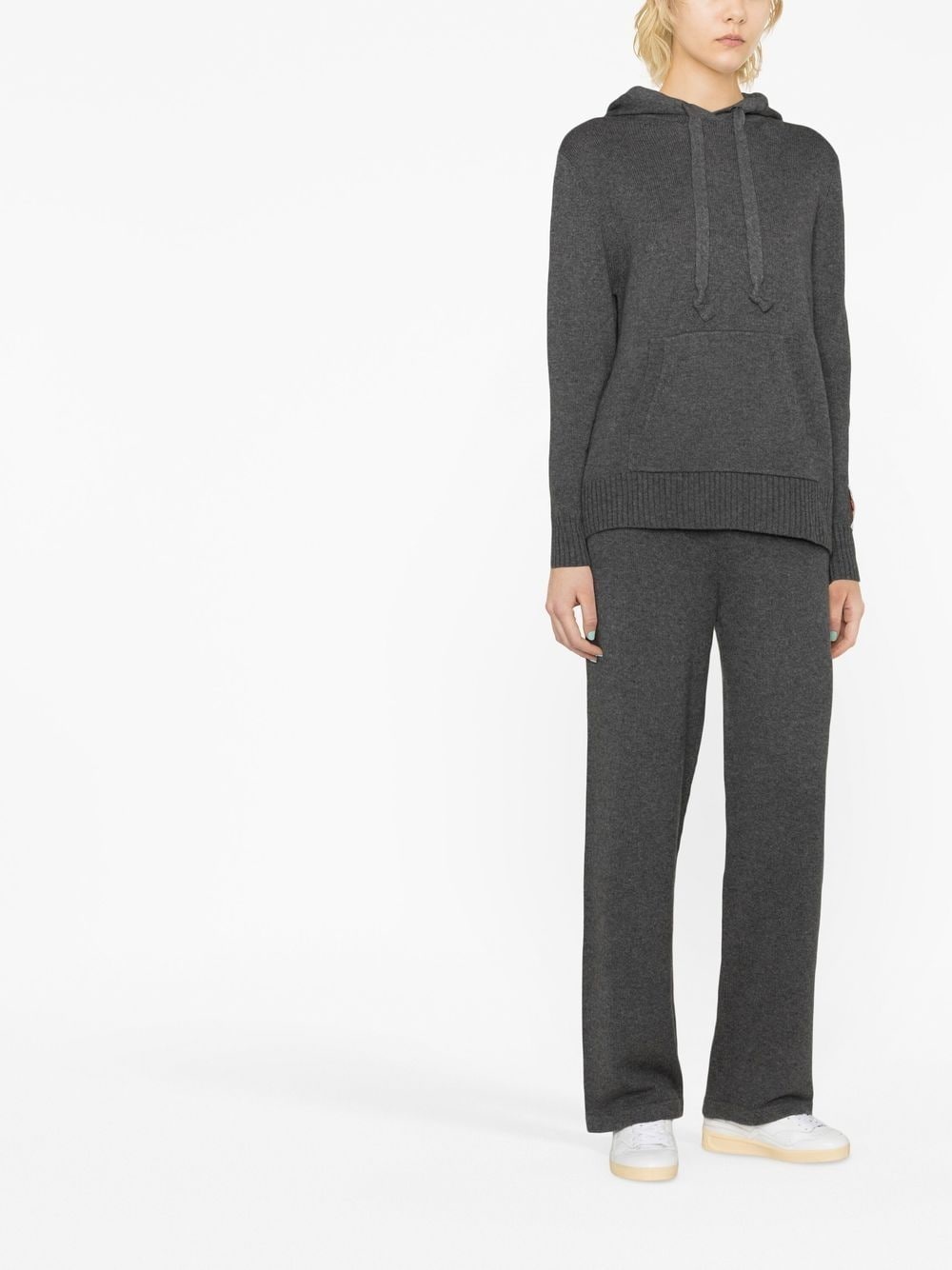 cashmere knitted hoodie - 2