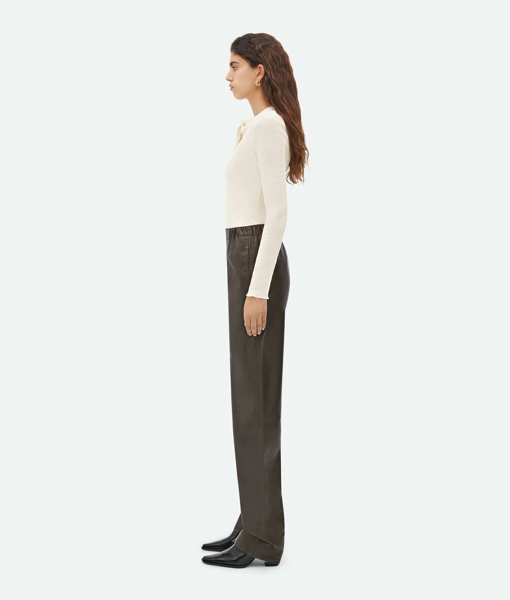 Leather Straight Pants - 2