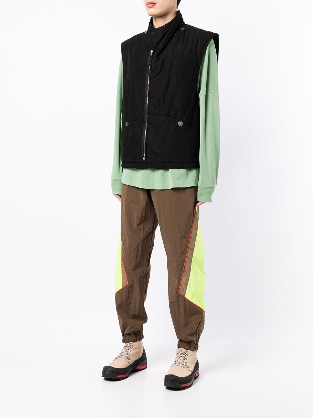 color-block sports jacket - 3