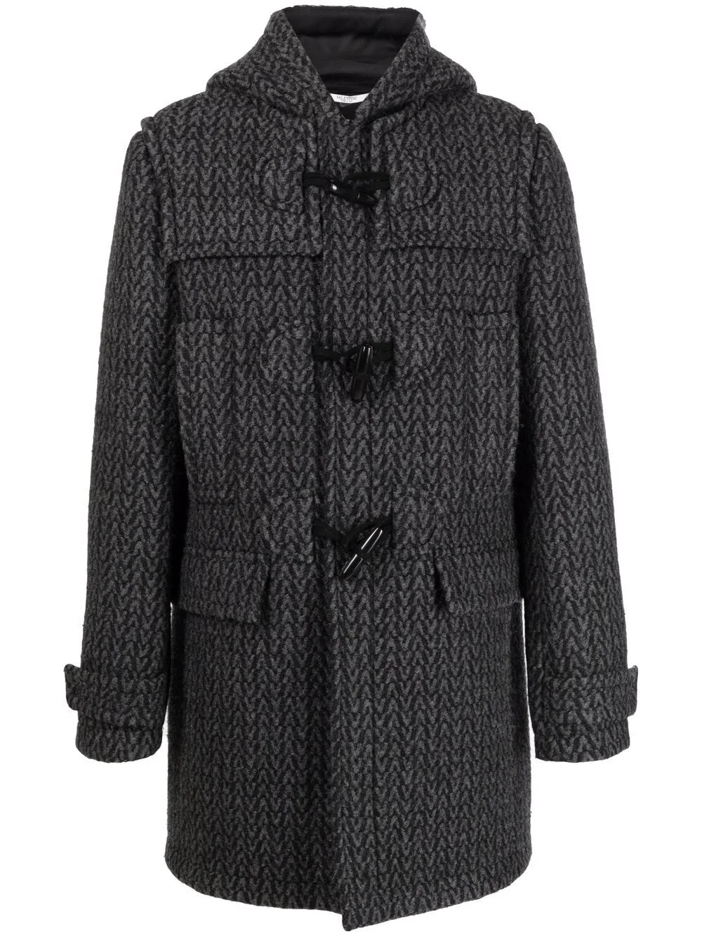 V-pattern duffle coat - 1