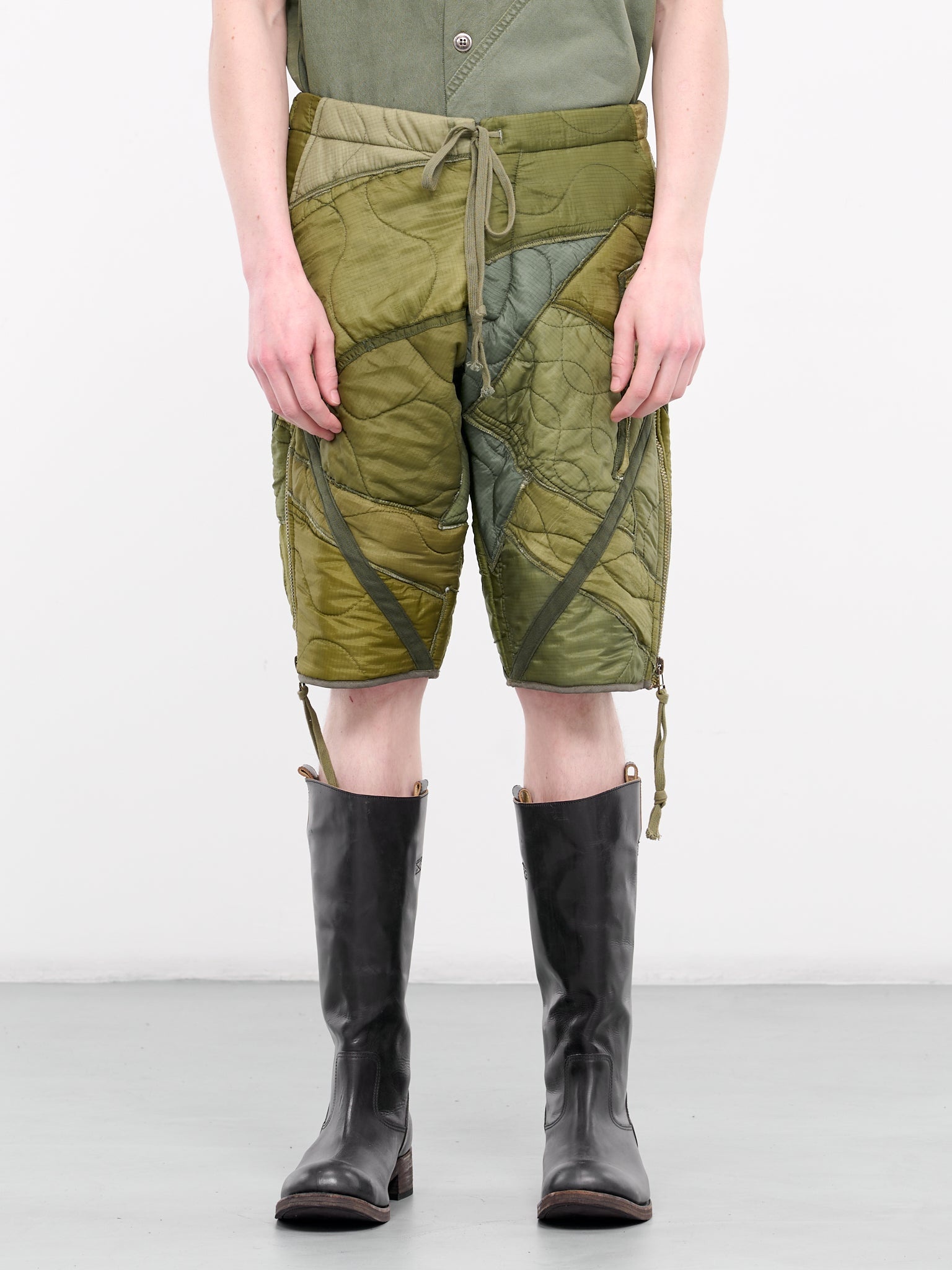 Patchwork Army Shorts - 1