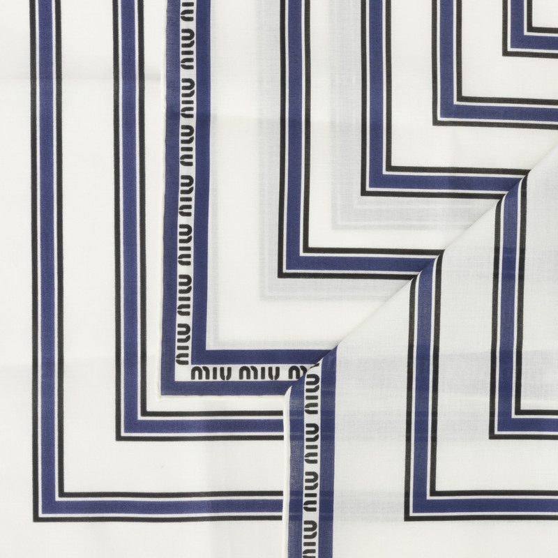 Miu Miu Printed poplin scarf outlook