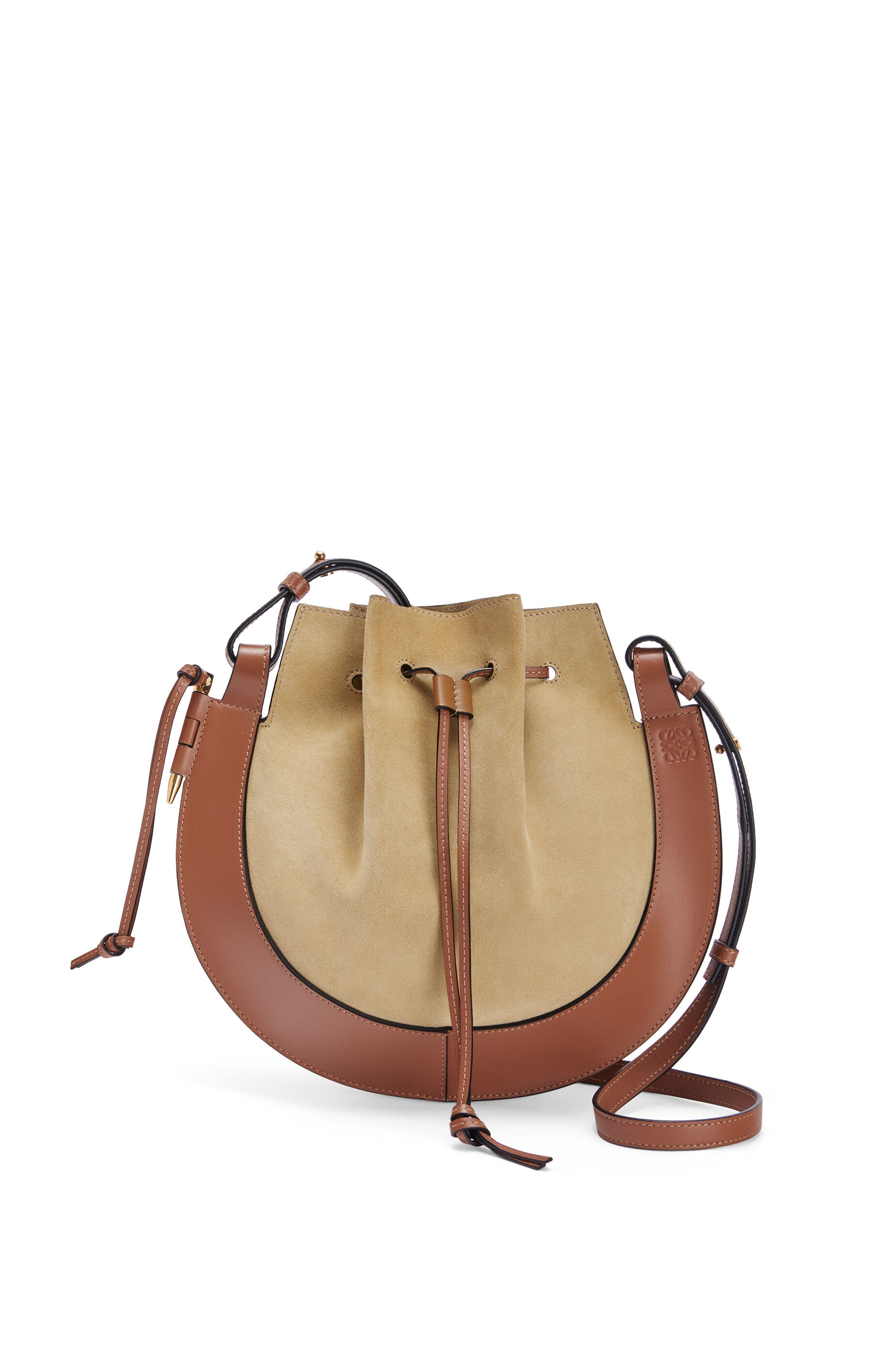 Horseshoe bag in suede and calfskin - 1