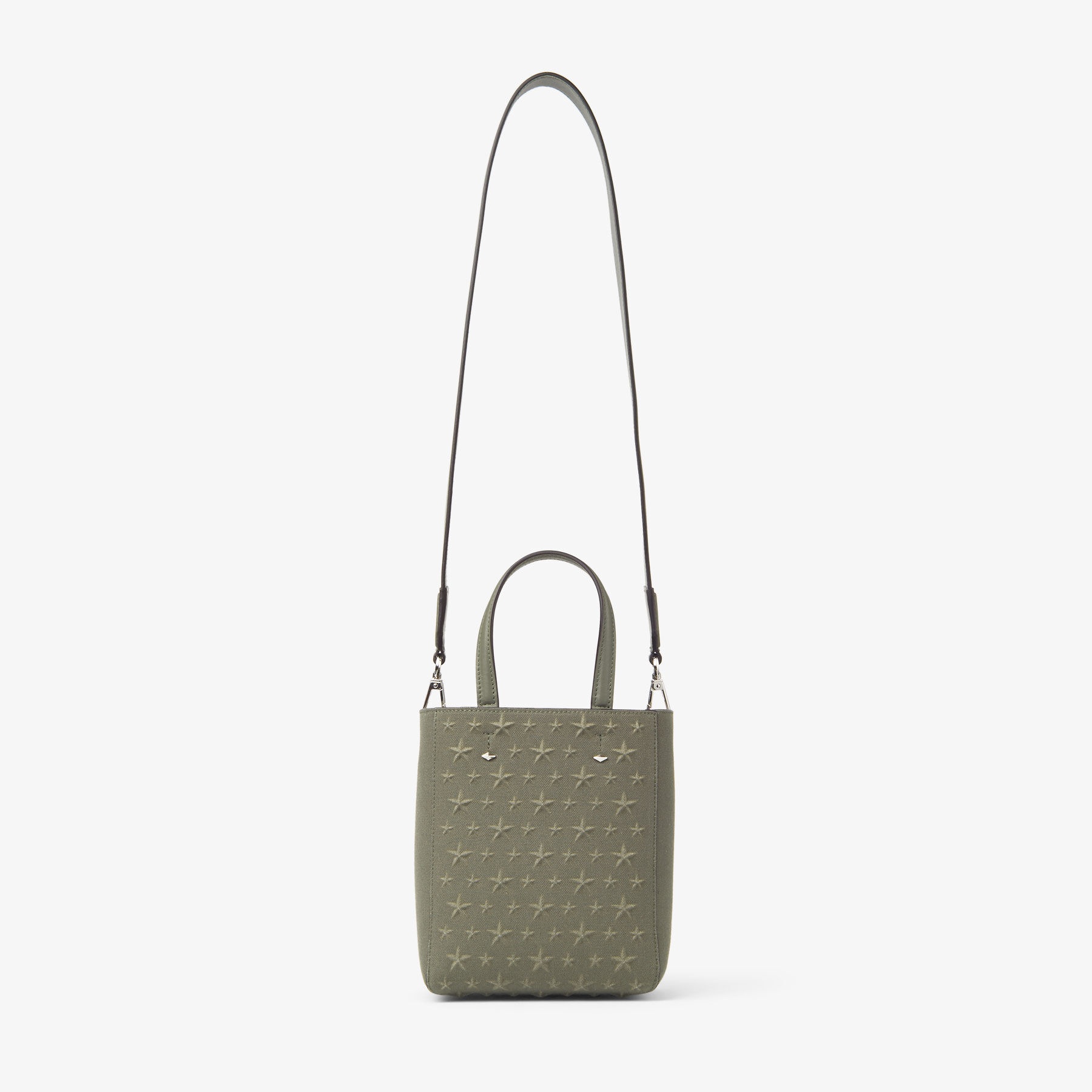 Lenny North-South S-M
Green Embossed Canvas Tote Bag - 5