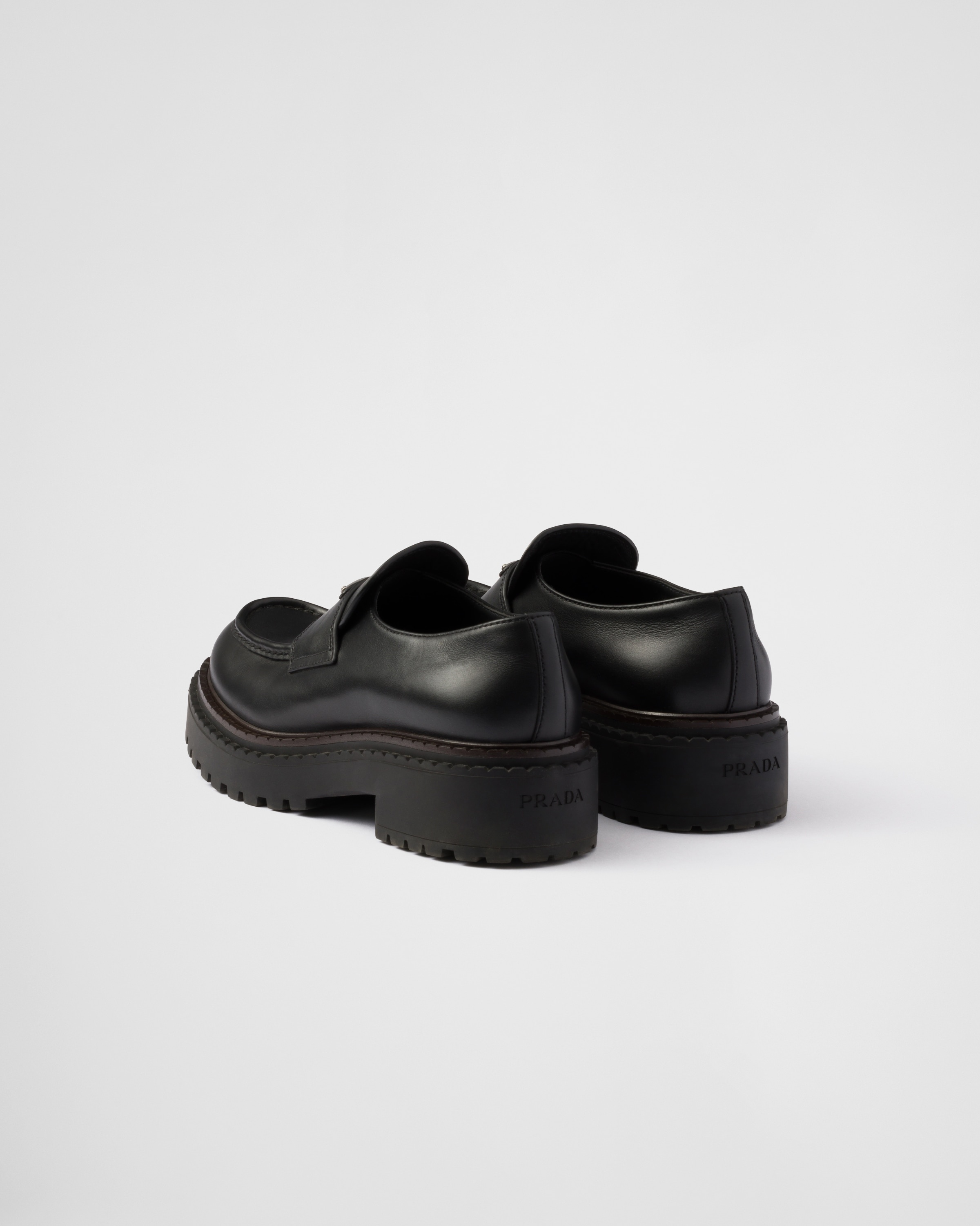 Double Chocolate leather loafers - 4