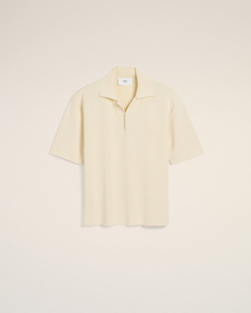 AMI Paris BEIGE SHORT SLEEVE POLO outlook
