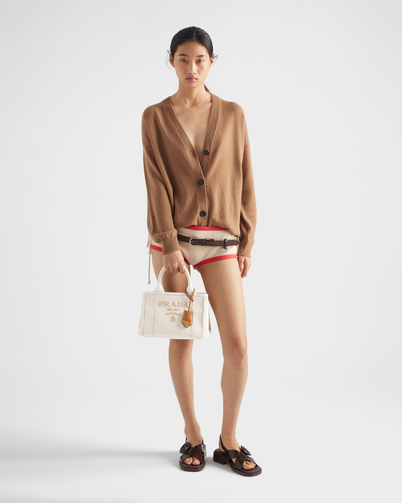 Prada Small linen blend handbag outlook