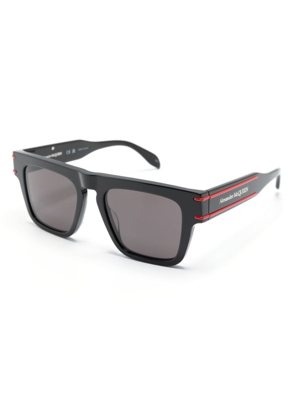 two-tone rectangle-frame sunglasses - 2