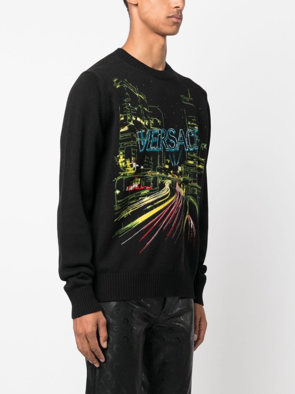 embroidered-City Lights jumper - 3