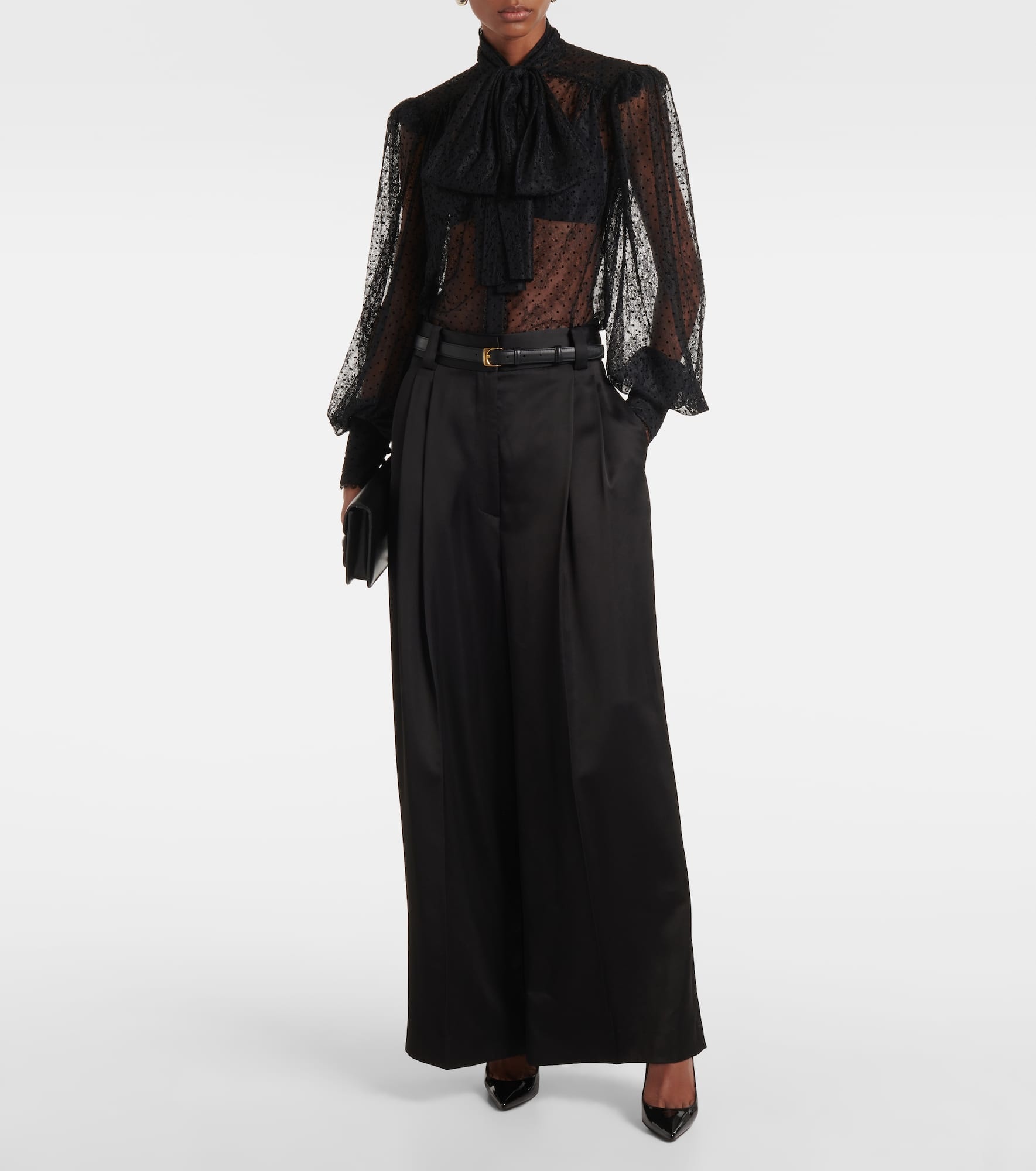 Ethel tie-neck lace blouse - 2