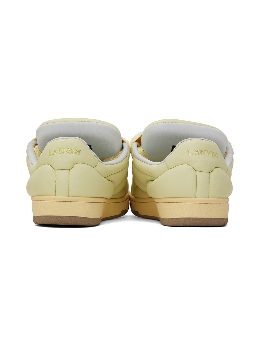 Yellow Curb XL Leather Sneakers - 2