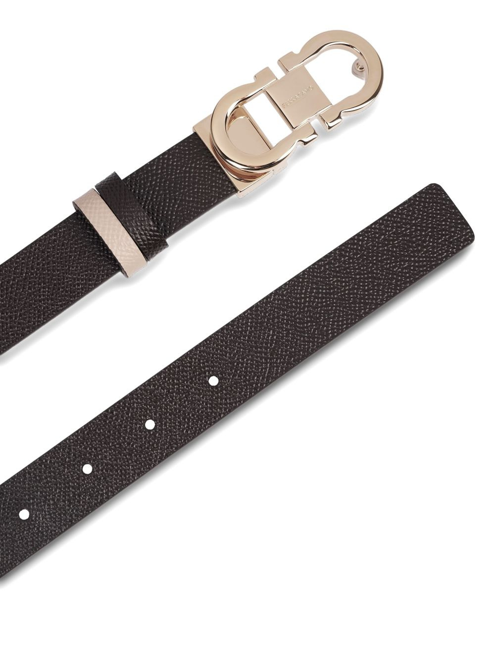 buckle leather belt - 2