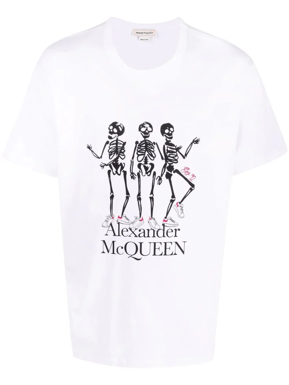 skeleton-print short-sleeved T-shirt - 1