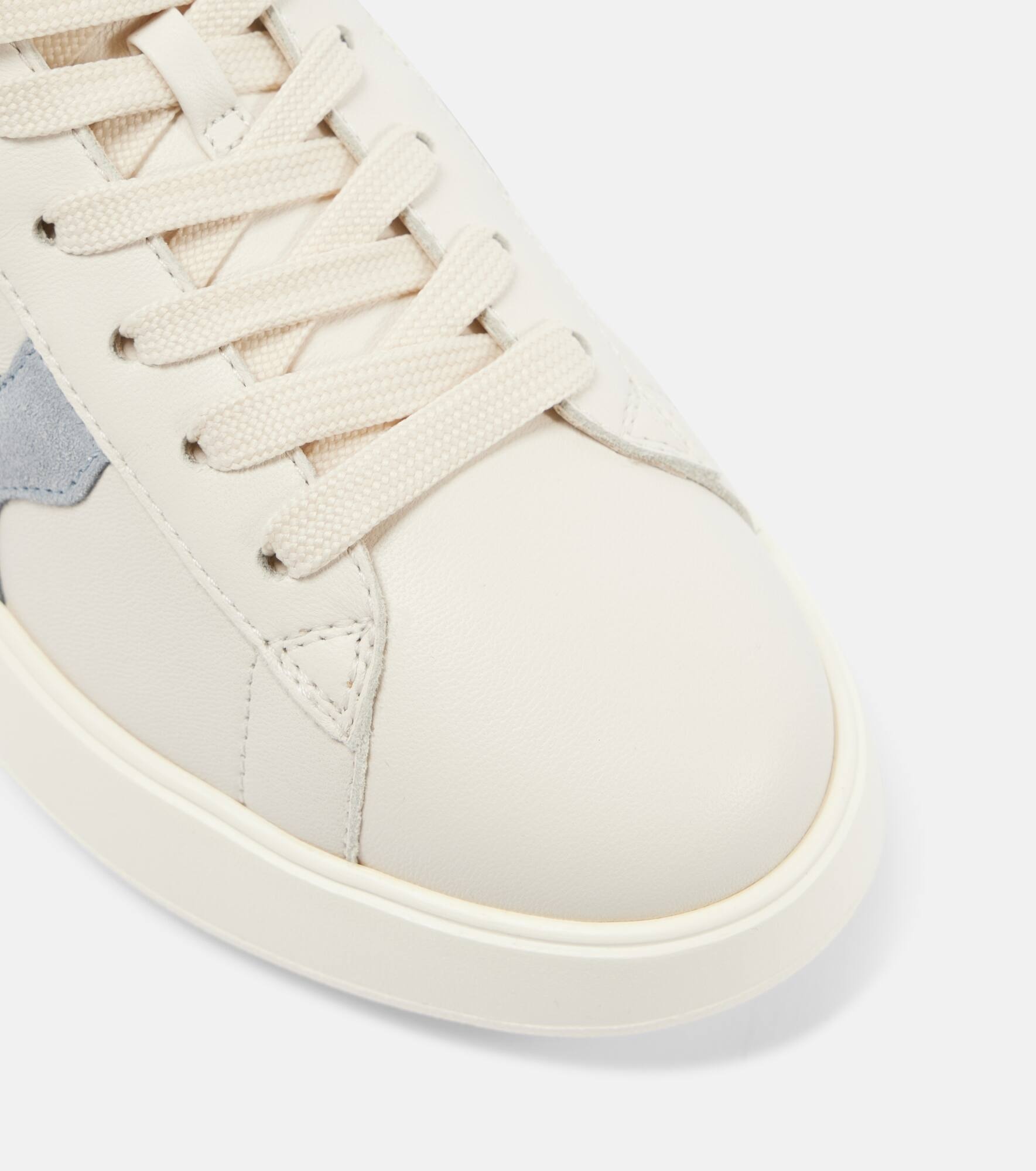 Hogan Rebel suede-trimmed leather sneakers - 5