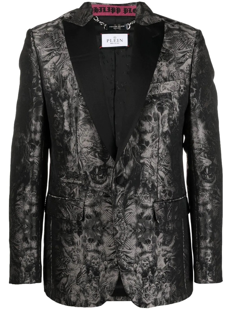 Gothic Plein Jacquard blazer 1