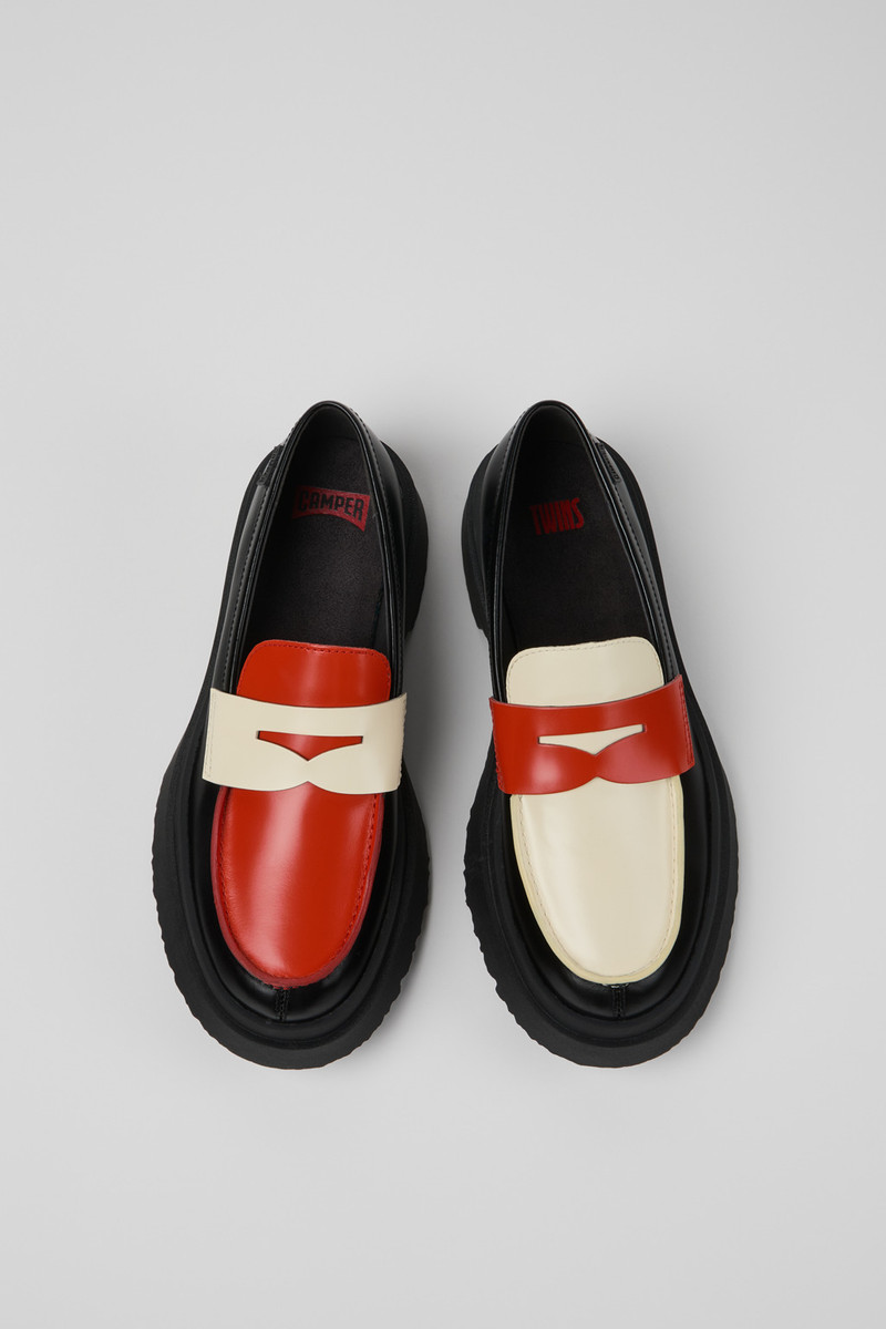 Multicolor Leather Moccasin/Ballerina for Women. 4