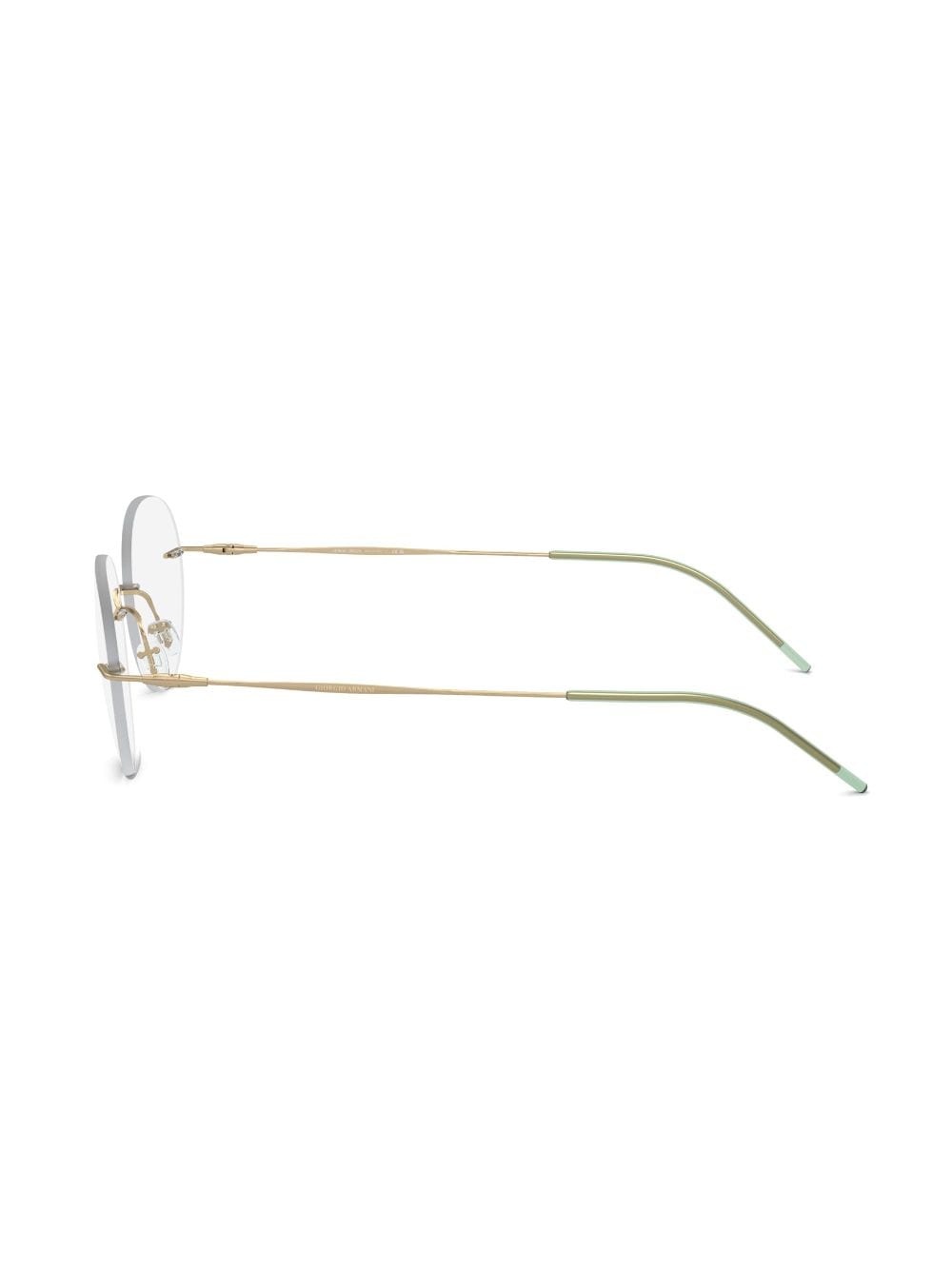 rimless round-frame glasses - 3