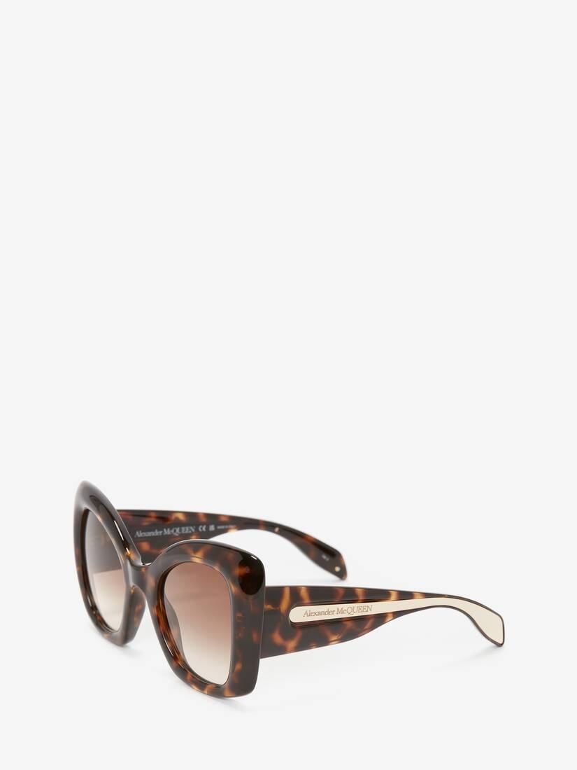 Women's The Curve Butterfly Sunglasses in Havana - 2