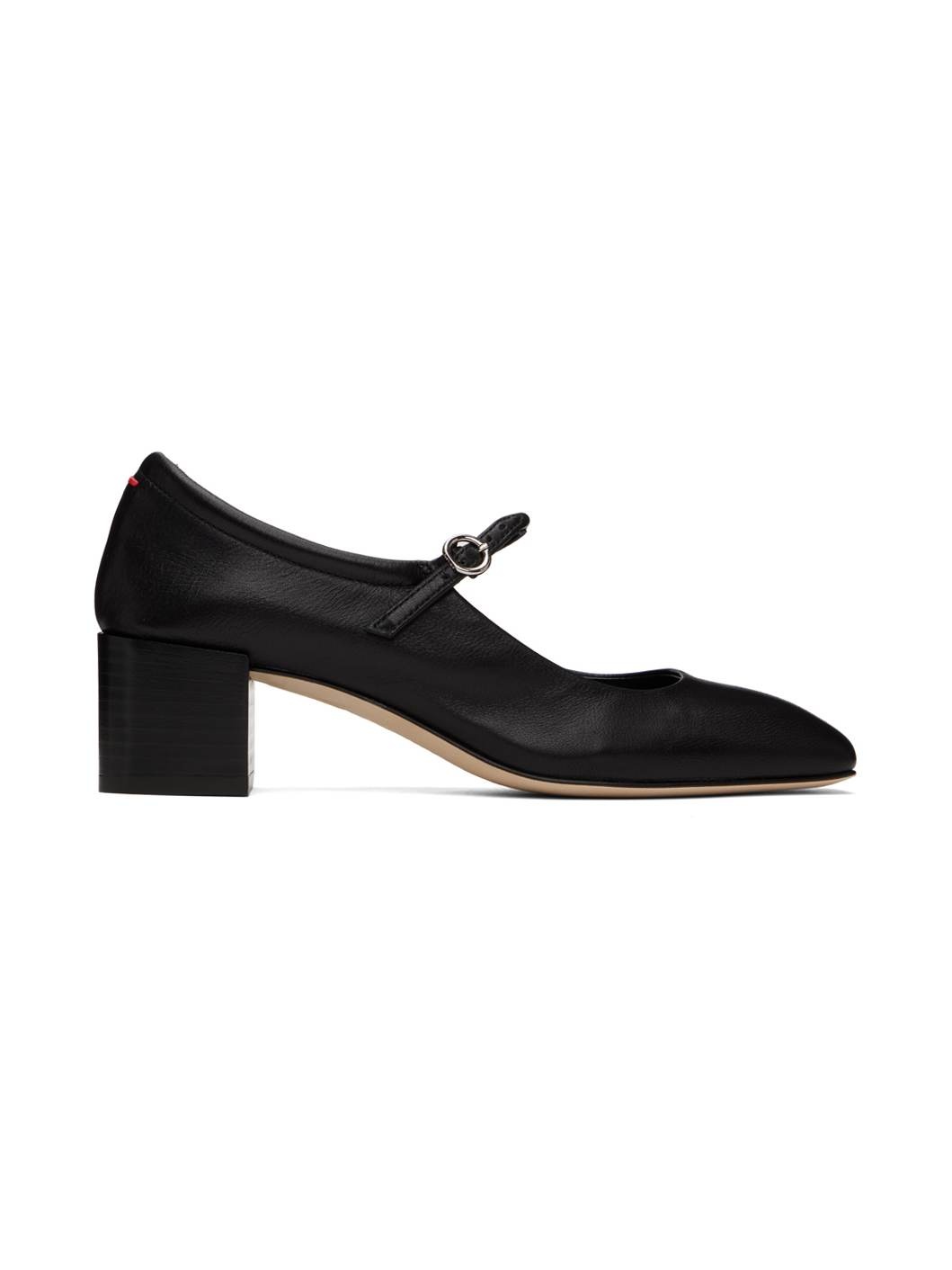 Black Aline Mary-Jane Heels - 1