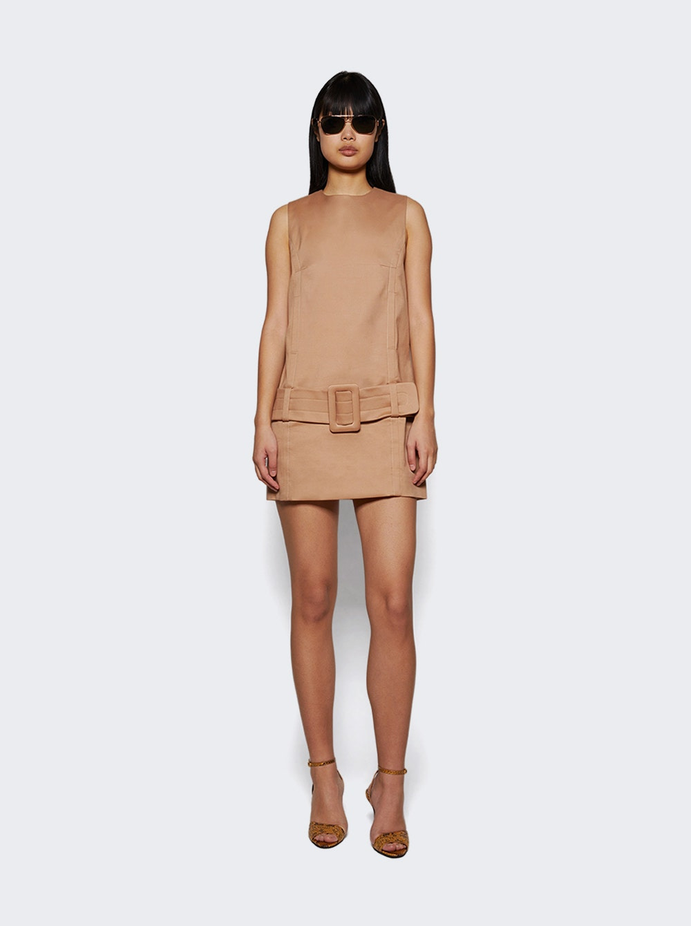 Mini Belted Dress Praline - 5