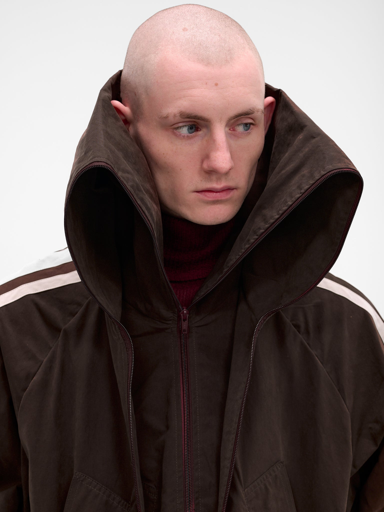 Brown Layered Fusion Track Jacket - 5