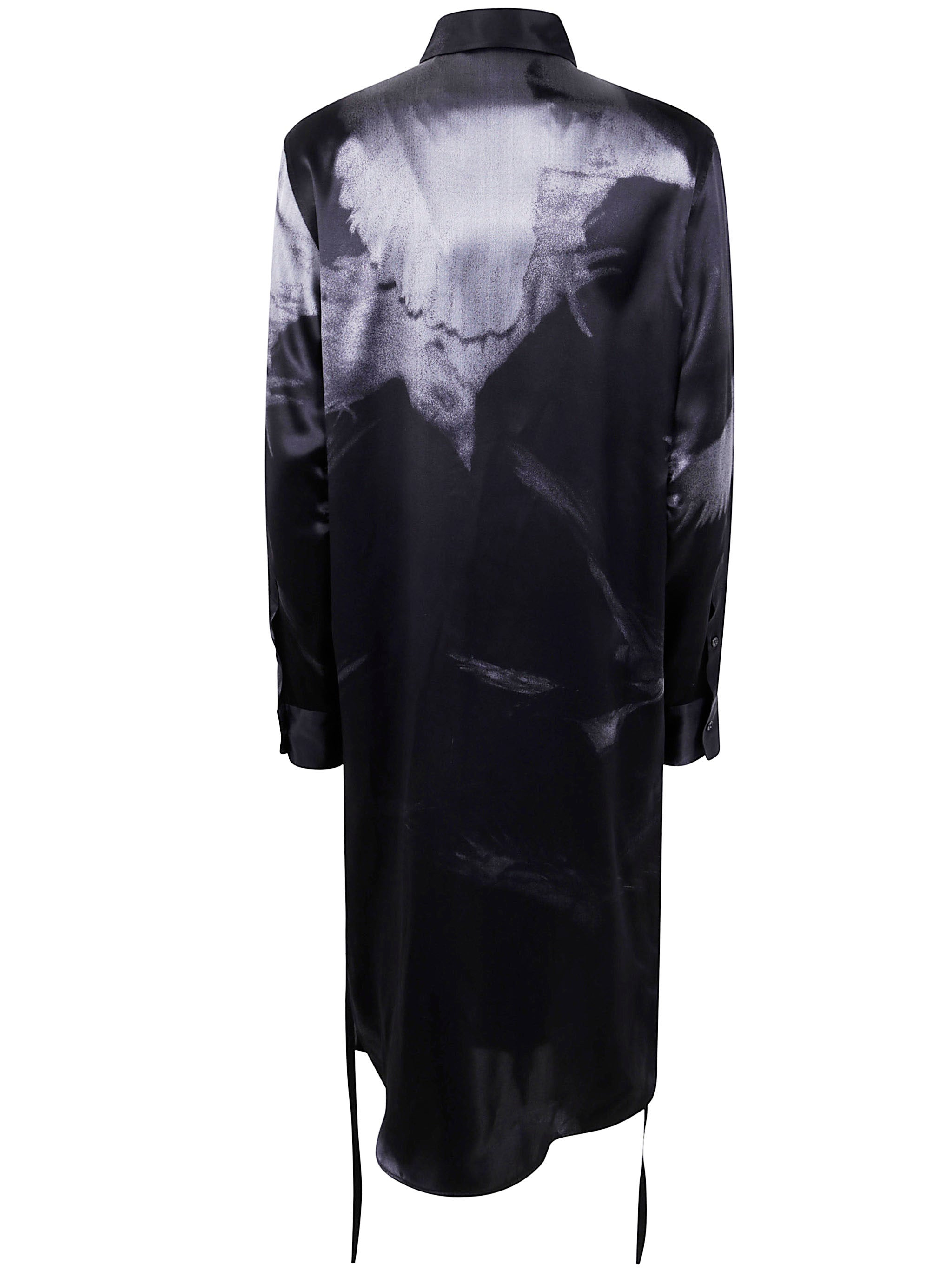 Ann Demeulemeester Women "Rada" High Comfort Shirt With Drawstrings - 2