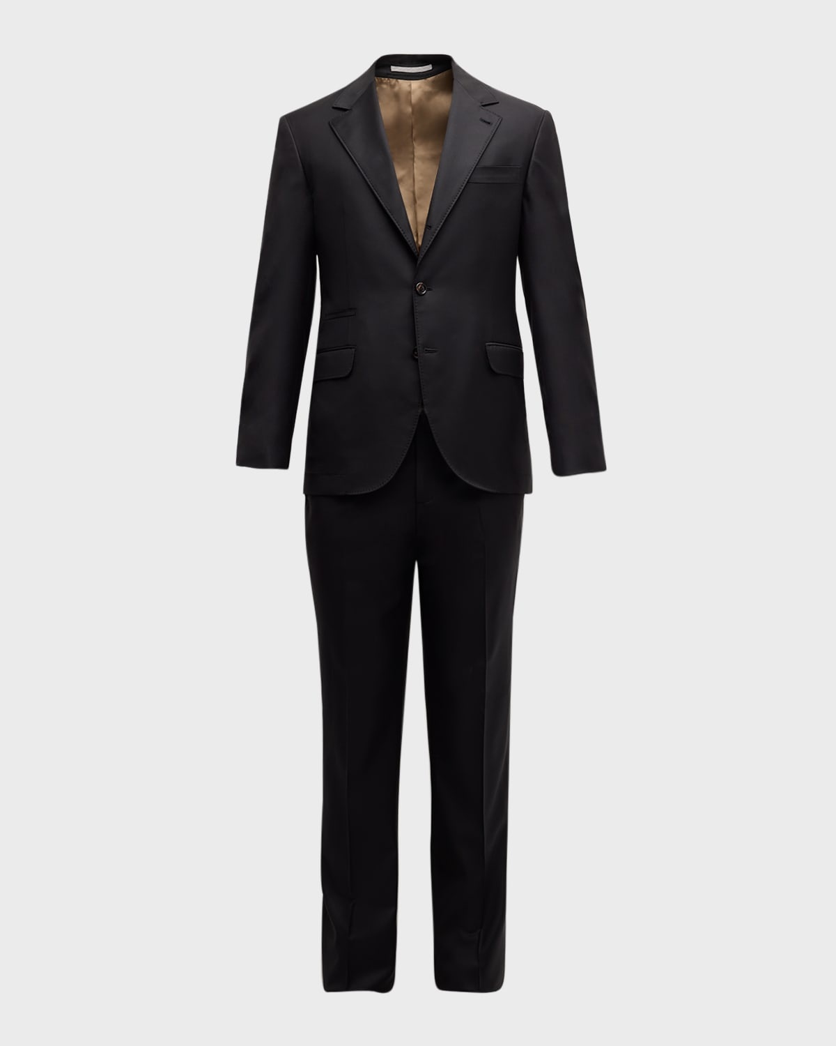 Men's Tasmanian Solid Virgin Wool Suit - 9